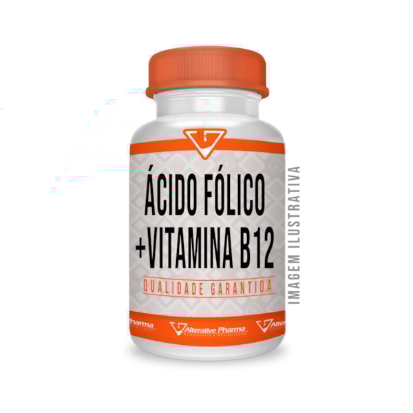Ácido Fólico 5mg + Vitamina B12 1mg-9a77fe64-2e77-438e-b880-d986132e50ee
