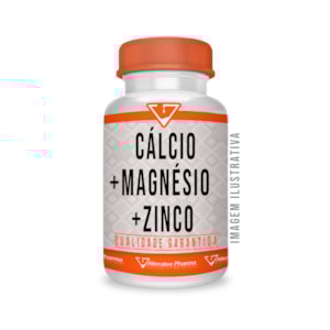 Cálcio Quelato 339mg + Magnésio Quelato 133mg + Zinco Quelato 7mg