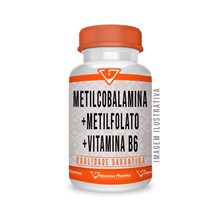 Metilcobalamina 500mcg + Metilfolato 1000mcg + Vitamina B6 15mg Comprimidos Sublingual