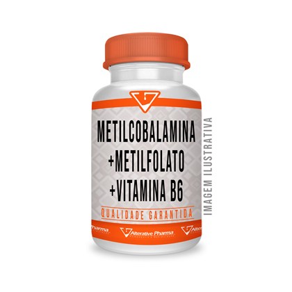 Metilcobalamina 500mcg + Metilfolato 1000mcg + Vitamina B6  15mg Sublingual