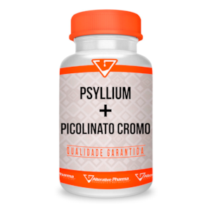 Psyllium 250mg + Picolinato de Cromo 250mcg