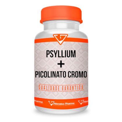 Psyllium 250mg + Picolinato de Cromo 250mcg