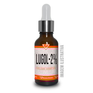 Solução de lugol inorgânico 2% - Vidro com conta gotas